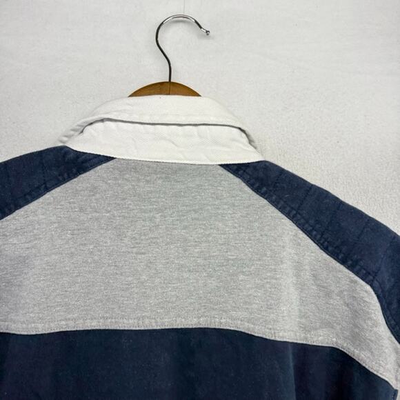 Vintage Guinness Rugby Shirt Men's Large Blue Gray Colorblock Beer Embroidered - Picture 8 of 9